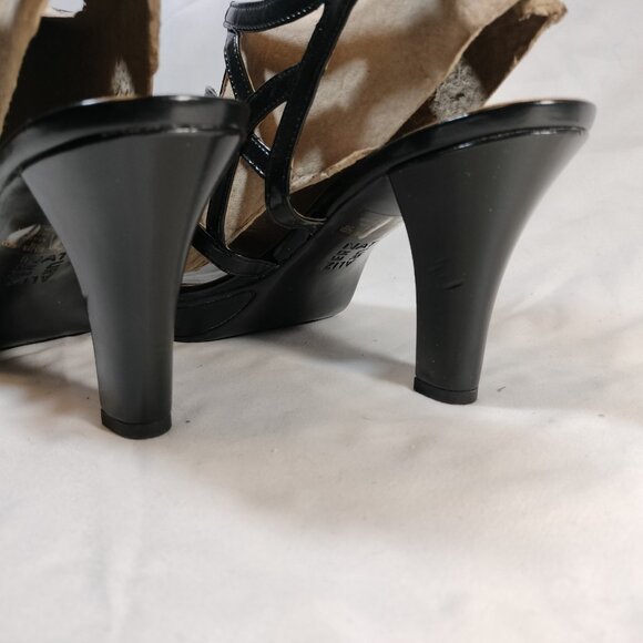 Naturalizer Danya Black Strappy Platform Heels - Picture 6 of 10
